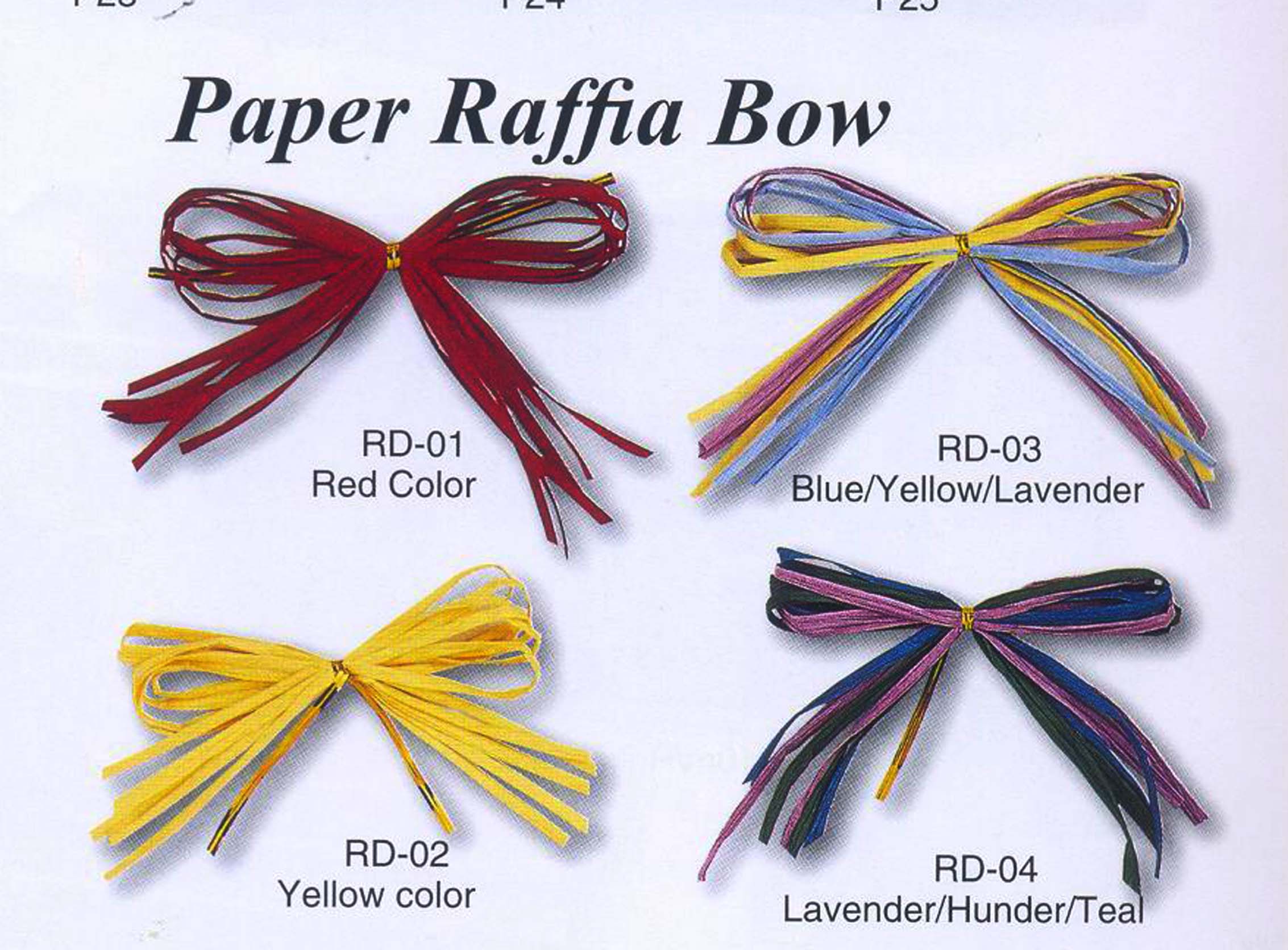 PAPER RAFIA BOW 